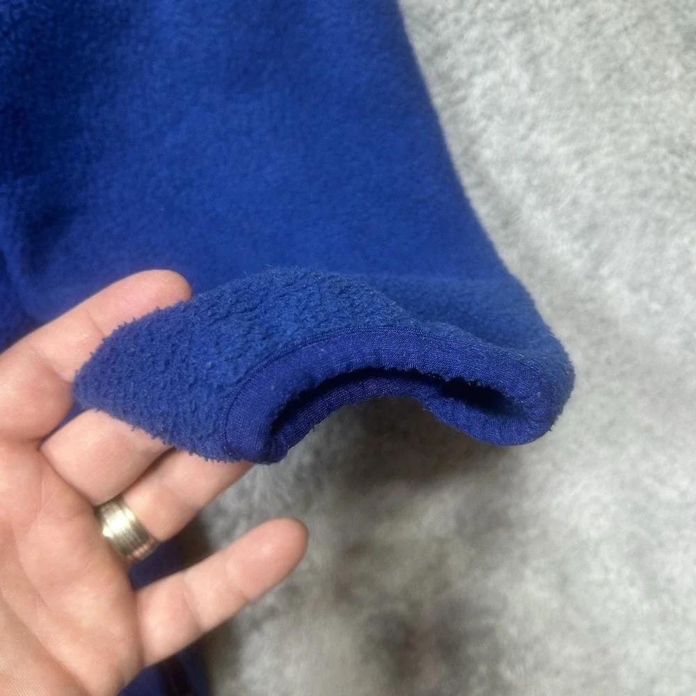 Vintage Patagonia Synchilla Jacket Men's L Blue Fleece Full Zip Made In USA 3508